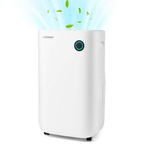 73 Pints 4500 Sq. Ft Quiet Air Dehumidifier for Basements with 5 Modes, 3-Color Indicator Light, 1.7 Gallon Water Tank, 24H Timer
