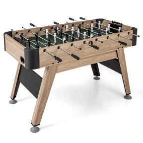 54" Wood Foosball Table for Family Game Rooms Bars Parties, Full Size Arcade Soccer Game Table with 2 Balls, 26 Players