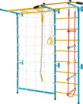 7-in-1 Climbing Toys for Toddlers, Upgrade Metal Indoor Kids Gym for Exercise, Playground and Climbing Wall Set with Rope Ladder, Pull-up Bar