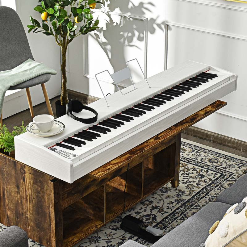 88-Key Digital Piano Full Size Weighted Keyboard with Sustain Pedal, Portable Electric Piano for Beginner Adults Practice