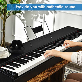 88-Key Digital Piano Full Size Weighted Keyboard with Sustain Pedal, Portable Electric Piano for Beginner Adults Practice