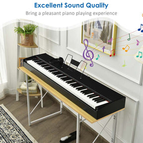 88-Key Digital Piano Full Size Weighted Keyboard with Sustain Pedal, Portable Electric Piano for Beginner Adults Practice