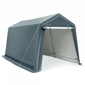 8 x 14 FT Heavy Duty Steel Enclosed Carport Car Canopy Tent Outdoor Garage Storage Shelter Shed with Waterproof Ripstop Cover