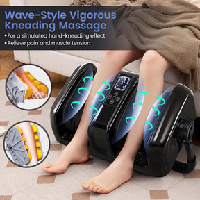 Foot Massager with Heat, 3 Massage Modes & Speed, 360° Adjustable Stand, Remote, Shiatsu Leg Massager for Feet Calf Arms Relax