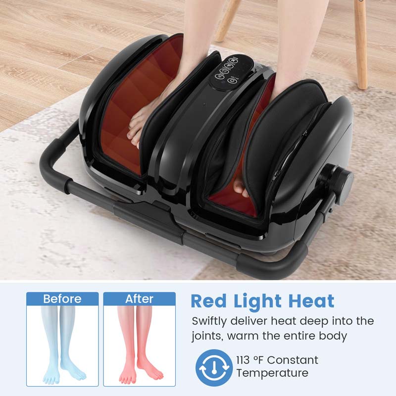 Foot & Calf Massager with Heat, Adjustable Stand, Electric Shiatsu Feet Massager for Plantar Fasciitis Pain Relief Neuropathy Muscle Arm Relaxation