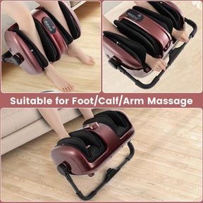 Foot & Calf Massager with Heat, Adjustable Stand, Electric Shiatsu Feet Massager for Plantar Fasciitis Pain Relief Neuropathy Muscle Arm Relaxation