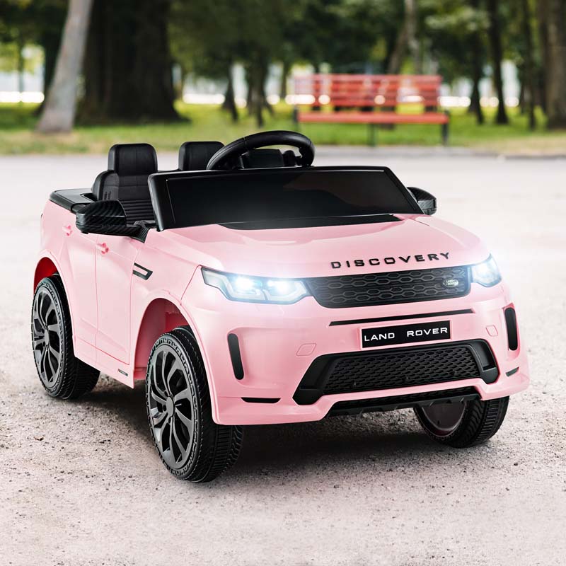 12V Licensed Land Rover Discovery Kids Ride On Car, Electric Vehicle Toy Car w/Remote Control, Lockable Doors, Slow Start System, LED Lights