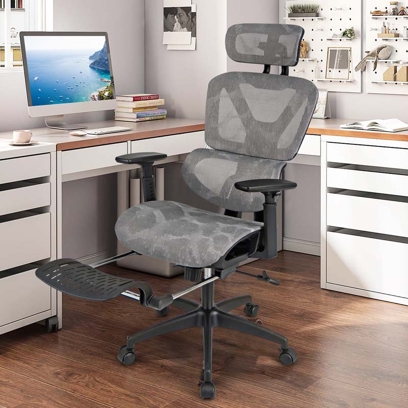 High Back Mesh Office Chair with/Tilting Backrest and Lumbar Support, Swivel Executive Task Chair Computer Desk Chair for Home Office