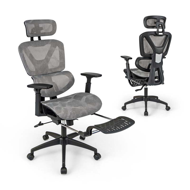 High Back Mesh Office Chair with/Tilting Backrest and Lumbar Support, Swivel Executive Task Chair Computer Desk Chair for Home Office