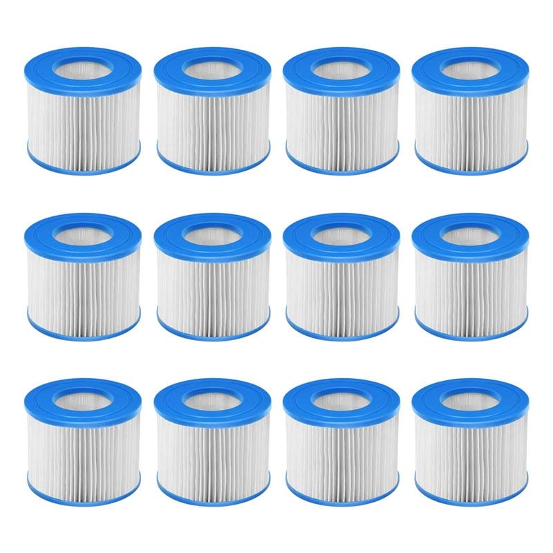 6/12 Pack Type VI Filter Cartridge, Hot Tub Spa Filter Replacement for SaluSpa, Massage Pool Spa Filter Pump