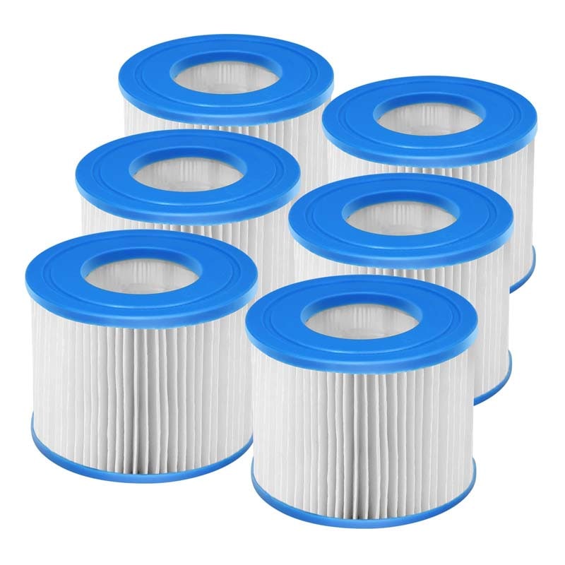 6/12 Pack Type VI Filter Cartridge, Hot Tub Spa Filter Replacement for SaluSpa, Massage Pool Spa Filter Pump