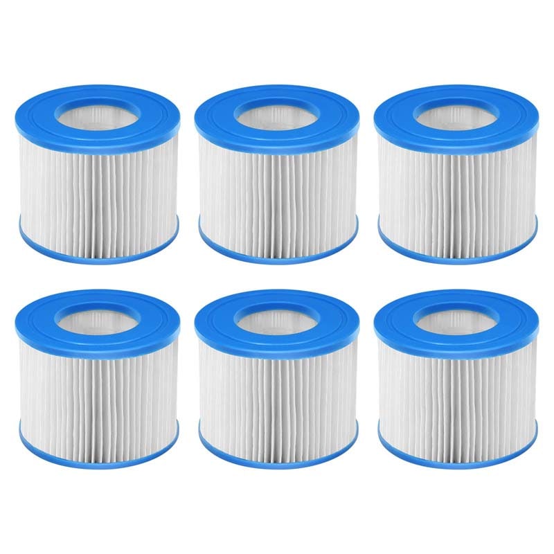 6/12 Pack Type VI Filter Cartridge, Hot Tub Spa Filter Replacement for SaluSpa, Massage Pool Spa Filter Pump