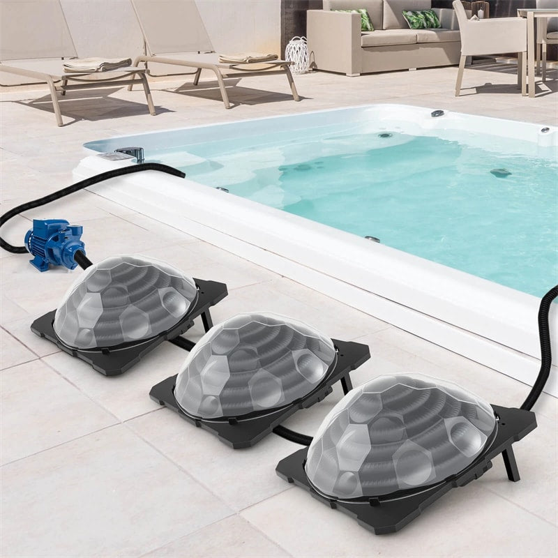 Dome Solar Swimming Pool Heater Above Ground Inground Pool Warmer Equipment with Hose Connector