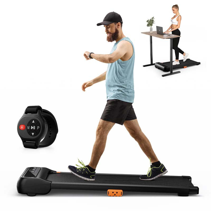 Under Desk Walking Pad Treadmill with Watch-Like Remote Control Sale ...