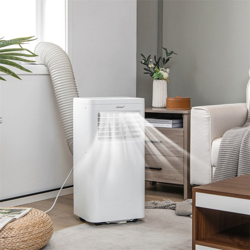 10000 BTU 3-in-1 Portable Air Conditioner, Personal Standing AC Cooling Unit with Dehumidifier, 24H Timer, Window Kit & Wheels for Bedroom, Dorm