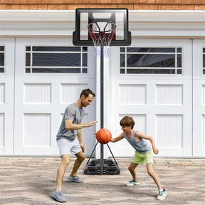 5.9-10 FT Portable Basketball Hoop System, Adjustable Basketball Goal with 39" Shatterproof Backboard for Indoor Outdoor Kids Adults