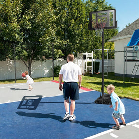 5.9-10 FT Portable Basketball Hoop System, Adjustable Basketball Goal with 39" Shatterproof Backboard for Indoor Outdoor Kids Adults