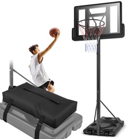 5.9-10 FT Portable Basketball Hoop System, Adjustable Basketball Goal with 39" Shatterproof Backboard for Indoor Outdoor Kids Adults
