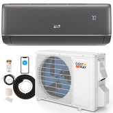 12000 BTU WiFi Enabled Mini Split Air Conditioner & Heater, 22 SEER2 115V Inverter Heat Pump System for Rooms up to 450 Sq.Ft, Compatible with Alexa