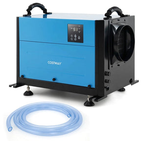 124 PPD Commercial Dehumidifier, 1300 Sq.Ft Crawl Space Dehumidifier with Drain Hose, Auto Defrost, 3 Modes & 24H Timer for Basement, Warehouse
