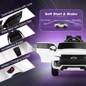 Licensed Chevrolet Tahoe Kids Ride On Car 12V Battery Powered Electric Truck SUV RC Vehicle with Light & Music