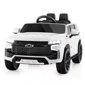 Licensed Chevrolet Tahoe Kids Ride On Car 12V Battery Powered Electric Truck SUV RC Vehicle with Light & Music