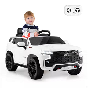 Licensed Chevrolet Tahoe Kids Ride On Car 12V Battery Powered Electric Truck SUV RC Vehicle with Light & Music