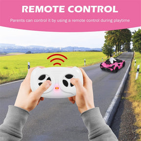 12V Licensed Lamborghini Sian FKP 37 Kids Ride-On Car with Remote, Electric Toy Roadster Carbon Fiber Textured for Toddler