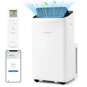 14000 BTU Inverter Portable Air Conditioner, WiFi Smart 3-in-1 AC Unit with Dehumidifier & Fan, App/Voice Control, Window Kit for 650 Sq. Ft Rooms