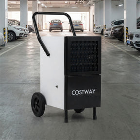 189 Pints Commercial Dehumidifier, 7,500 Sq.Ft Industrial Dehumidifier with Pump, 3.3Ft Drain Hose & Wheels for Basement, Warehouse, Job Sites