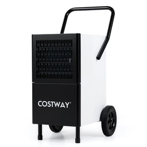 189 Pints Commercial Dehumidifier, 7,500 Sq.Ft Industrial Dehumidifier with Pump, 3.3Ft Drain Hose & Wheels for Basement, Warehouse, Job Sites