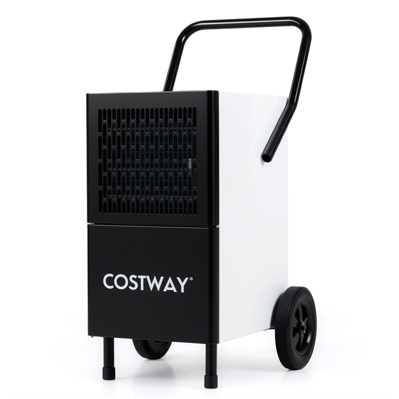 189 Pints Commercial Dehumidifier, 7,500 Sq.Ft Industrial Dehumidifier with Pump, 3.3Ft Drain Hose & Wheels for Basement, Warehouse, Job Sites