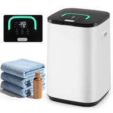 23L Large Towel Warmer Bucket, Hot Towel Heater with LED Light, Rapid Heating, 24H Delay Timer, 20/40/60min Heating Time, 4 Hooks for Oversized Towels