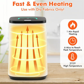23L Large Towel Warmer Bucket, Hot Towel Heater with LED Light, Rapid Heating, 24H Delay Timer, 20/40/60min Heating Time, 4 Hooks for Oversized Towels