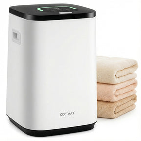 23L Large Towel Warmer Bucket, Hot Towel Heater with LED Light, Rapid Heating, 24H Delay Timer, 20/40/60min Heating Time, 4 Hooks for Oversized Towels