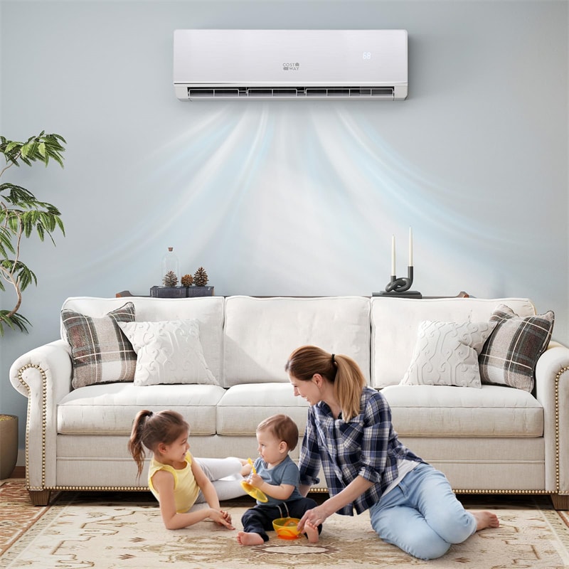 24000 BTU 25 SEER2 WiFi Ductless Mini Split Air Conditioner & Heater, Energy Star Certified 2 Ton 208-230V Inverter Heat Pump for 1500 Sq.Ft Rooms