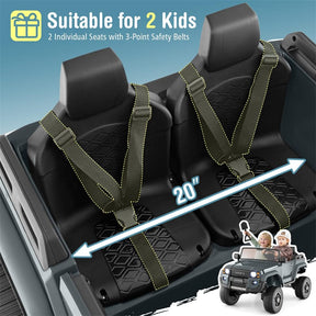 24V 2-Seater Ride on Car, Licensed Toyota LC250 Electric Ride-On Truck with Remote, 4WD/2WD Switchable & Spring Suspension for Kids Ages 3+