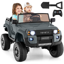 24V 2-Seater Ride on Car, Licensed Toyota LC250 Electric Ride-On Truck with Remote, 4WD/2WD Switchable & Spring Suspension for Kids Ages 3+