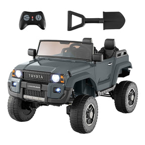 24V 2-Seater Ride on Car, Licensed Toyota LC250 Electric Ride-On Truck with Remote, 4WD/2WD Switchable & Spring Suspension for Kids Ages 3+