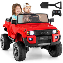 24V 2-Seater Ride on Car, Licensed Toyota LC250 Electric Ride-On Truck with Remote, 4WD/2WD Switchable & Spring Suspension for Kids Ages 3+