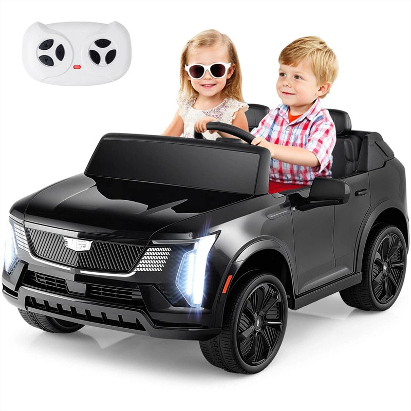 24V 2-Seater Ride-On Truck, Licensed Cadillac Kids Electric Car with Remote Control, 3 Speeds, LED Lights & Spring Suspension for Ages 3+