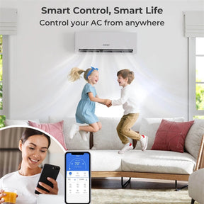 30K BTU 23 SEER2 3-Zone Mini Split Air Conditioner with Heat Pump, WiFi Enabled Inverter Split System AC with Energy Star Full Set