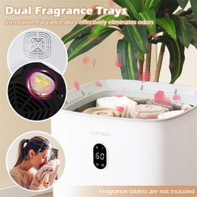 35L Large Towel Warmer Bucket with Dryer, PTC Air Heater, Timer & Auto Shut Off for Oversized Towels, Bathrobes & Blankets