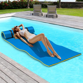 87" x 36" Floating Water Mat Pad, 3-Layer XPE Foam Water Pad/Pool Mat/Lounger Floating Island for River Lake Ocean