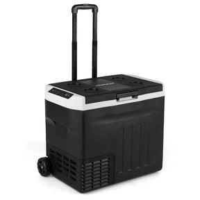 23/32/42QT Portable Car Refrigerator with -4°F~68°F Adjustable Range, 12V/24V DC 100-240V AC Electric Car Cooler Freezer for Camping, RV, Travel