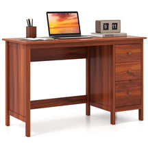 Computer Desk with 3 Storage Drawers, 48" Modern Home Office Desk with Spacious Desktop, Compact Study Writing Desk Workstation for Bedroom