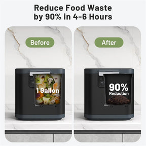 4L Electric Kitchen Composter, Smart Countertop Food Waste Compost Machine with Auto-Cleaning, Replaceable Filters, Turns Food Waste to Fertilizer