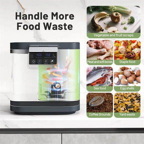 4L Electric Kitchen Composter, Smart Countertop Food Waste Compost Machine with Auto-Cleaning, Replaceable Filters, Turns Food Waste to Fertilizer