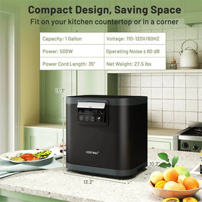 4L Electric Kitchen Composter, Smart Countertop Food Waste Compost Machine with Auto-Cleaning, Replaceable Filters, Turns Food Waste to Fertilizer