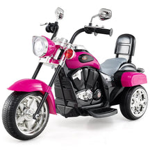 3 Wheel Kids Ride on Chopper-Style Motorcycle, 6V Battery Powered Kids Motorbike Trike Toy with Horn & Headlight